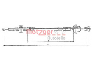 METZGER 10.0153 akceleratoriaus trosas 
 Kuro mišinio formavimas -> Karbiuratorius, sistema -> Valdymo sąsajos/amortizatorius/kameros
6168457, 89FB9C799GA