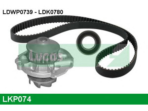 LUCAS ENGINE DRIVE LKP074 vandens siurblio ir paskirstymo diržo komplektas 
 Aušinimo sistema -> Vandens siurblys/tarpiklis -> Vandens siurblys
