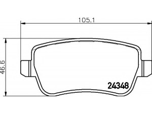 HELLA 8DB 355 012-411 stabdžių trinkelių rinkinys, diskinis stabdys 
 Techninės priežiūros dalys -> Papildomas remontas
71772219, 77363607, 77364168