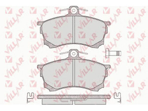 VILLAR 626.0420 stabdžių trinkelių rinkinys, diskinis stabdys 
 Techninės priežiūros dalys -> Papildomas remontas
DBP511116, MR249240, MR290240, MR389519