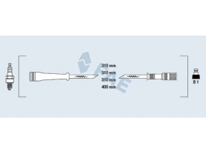 FAE 85985 uždegimo laido komplektas 
 Kibirkšties / kaitinamasis uždegimas -> Uždegimo laidai/jungtys
77 00 874 564