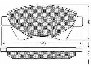 BSF 10639 stabdžių trinkelių rinkinys, diskinis stabdys 
 Techninės priežiūros dalys -> Papildomas remontas
410608713R, 7701206044, 7701207184
