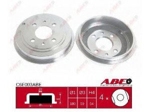 ABE C6F003ABE stabdžių būgnas 
 Stabdžių sistema -> Būgninis stabdys -> Stabdžių būgnas
46819776, 7599325, 7750119, 7599325
