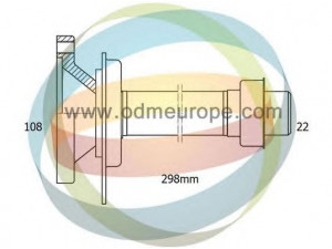ODM-MULTIPARTS 16-210070 įstatomas velenas, diferencialas 
 Ratų pavara -> Kardaninis velenas
02G409356C