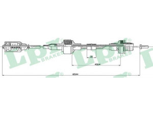 LPR C0125C sankabos trosas 
 Dviratė transporto priemonės -> Kabeliai ir tachometro velenaai -> Sankabos trosas
669019, 90578482, 90578482, 90578482