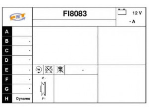 SNRA FI8083 kintamosios srovės generatorius 
 Elektros įranga -> Kint. sr. generatorius/dalys -> Kintamosios srovės generatorius
4/44698, D90/12/16/3