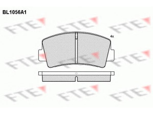 FTE BL1056A1 stabdžių trinkelių rinkinys, diskinis stabdys 
 Techninės priežiūros dalys -> Papildomas remontas
5-47619-033-0, 5-47619-038-0, 0305-33-625