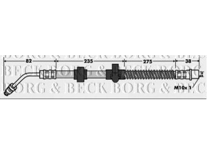 BORG & BECK BBH7518 stabdžių žarnelė 
 Stabdžių sistema -> Stabdžių žarnelės
4806E8, 4806E8, 4806.E8
