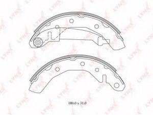 LYNXauto BS-1801 stabdžių trinkelių komplektas 
 Techninės priežiūros dalys -> Papildomas remontas
PW891731, PW895284, PZ351645, 96268686