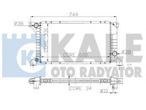 KALE OTO RADYATÖR 221200 radiatorius, variklio aušinimas 
 Aušinimo sistema -> Radiatorius/alyvos aušintuvas -> Radiatorius/dalys
1 040 077, 6 640 239, 7 138 207