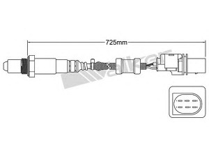 WALKER PRODUCTS 250-25039 lambda jutiklis 
 Variklis -> Variklio elektra
55204058, 079 906 262 B, 079 906 262 M