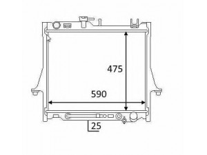 NRF 58480 radiatorius, variklio aušinimas
8973333522, 8973333532, 8973579000