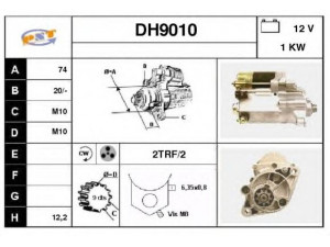 SNRA DH9010 starteris 
 Elektros įranga -> Starterio sistema -> Starteris
2810027030, 2810027040, 2810027050