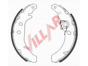 VILLAR 629.0609 stabdžių trinkelių komplektas 
 Techninės priežiūros dalys -> Papildomas remontas
1041483, 5030105, 6183876, 6978969