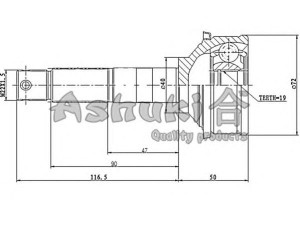 ASHUKI DA-290I jungčių komplektas, kardaninis velenas 
 Ratų pavara -> Sujungimai/komplektas
4341087703, 4341087706, 4342087703