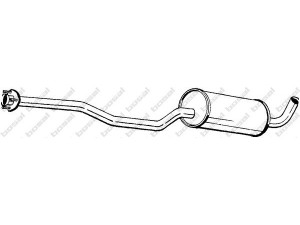 BOSAL 283-963 vidurinis duslintuvas 
 Išmetimo sistema -> Duslintuvas
1328163, 1328967, 1357077