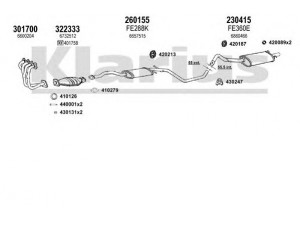 KLARIUS 360809E išmetimo sistema 
 Išmetimo sistema -> Išmetimo sistema, visa