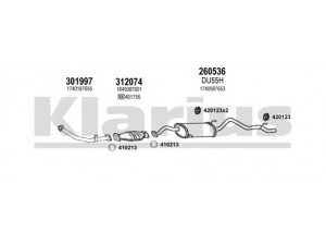 KLARIUS 300088E išmetimo sistema 
 Išmetimo sistema -> Išmetimo sistema, visa