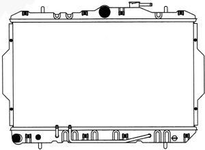 SAKURA  Automotive 1220-0108 radiatorius, variklio aušinimas