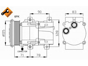 NRF 32110G kompresorius, oro kondicionierius 
 Oro kondicionavimas -> Kompresorius/dalys
1010211, 1016093, 1024203, 1026282