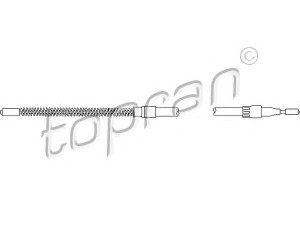 TOPRAN 104 251 trosas, stovėjimo stabdys 
 Stabdžių sistema -> Valdymo svirtys/trosai
867 609 701