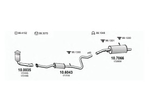 ASSO ART3237 išmetimo sistema 
 Išmetimo sistema -> Išmetimo sistema, visa