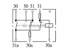 BOSCH 0 333 300 003 akumuliatoriaus relė 
 Elektros įranga -> Relė
3029170, 3864 2008A, 0316306, 316306