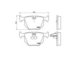 BREMBO P 06 044 stabdžių trinkelių rinkinys, diskinis stabdys 
 Techninės priežiūros dalys -> Papildomas remontas
34211163324, 34211163326, 34211163833