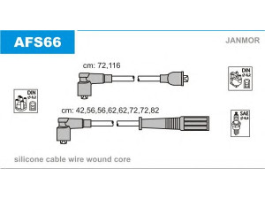 JANMOR AFS66 uždegimo laido komplektas 
 Kibirkšties / kaitinamasis uždegimas -> Uždegimo laidai/jungtys
60513445, 60513446
