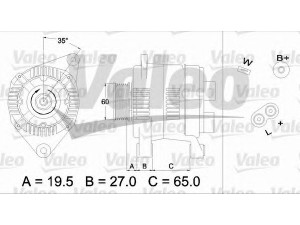 VALEO 436637 kintamosios srovės generatorius
7700873034