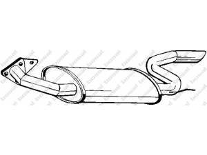 BOSAL 170-277 galinis duslintuvas 
 Išmetimo sistema -> Duslintuvas
82 425 878