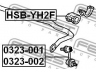 FEBEST HSB-YH2F skersinio stabilizatoriaus įvorių komplektas
51306-SCV-000