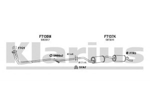 KLARIUS 330344U išmetimo sistema 
 Išmetimo sistema -> Išmetimo sistema, visa
