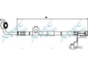 APEC braking HOS3090 stabdžių žarnelė 
 Stabdžių sistema -> Stabdžių žarnelės
1041774, 1075806, 97AG2078CA