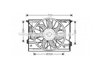 AVA QUALITY COOLING MS7508 ventiliatorius, radiatoriaus 
 Aušinimo sistema -> Oro aušinimas
2115000693, 2115001693