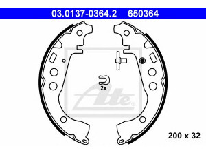 ATE 03.0137-0364.2 stabdžių trinkelių komplektas 
 Techninės priežiūros dalys -> Papildomas remontas
04495-52020, 04495-52040, 04495-59020