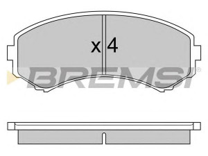BREMSI BP2577 stabdžių trinkelių rinkinys, diskinis stabdys