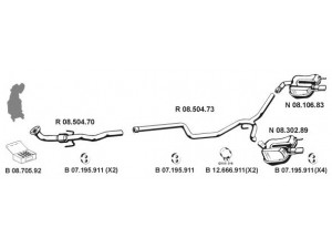 EBERSPÄCHER 082697 išmetimo sistema 
 Išmetimo sistema -> Išmetimo sistema, visa