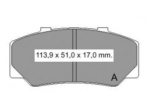 VEMA 833150 stabdžių trinkelių rinkinys, diskinis stabdys
2177828, 2711794, 2711828, 2728277