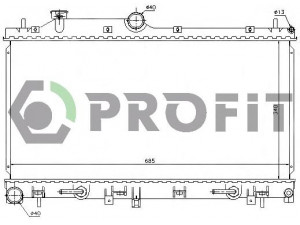 PROFIT PR 2910A2 radiatorius, variklio aušinimas 
 Aušinimo sistema -> Radiatorius/alyvos aušintuvas -> Radiatorius/dalys
253101H050, 253101H060