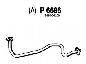 FENNO P6686 išleidimo kolektorius 
 Išmetimo sistema -> Išmetimo vamzdžiai
17410-54200, 17410-54201