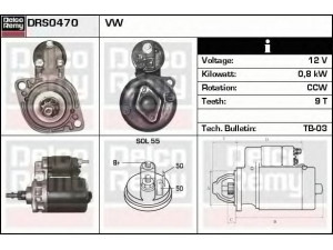 DELCO REMY DRS0470 starteris 
 Elektros įranga -> Starterio sistema -> Starteris
78AB-11000-AA, 091911023A, 091911023AX