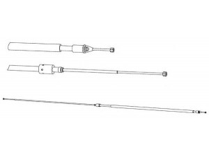 KAWE CT02199 trosas, stovėjimo stabdys 
 Stabdžių sistema -> Valdymo svirtys/trosai
E074100
