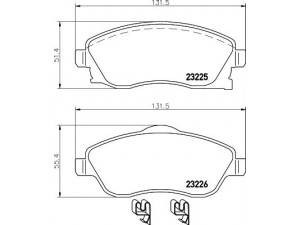 HELLA PAGID 8DB 355 018-511 stabdžių trinkelių rinkinys, diskinis stabdys 
 Techninės priežiūros dalys -> Papildomas remontas
09200108, 1605081, 1605092, 1605317