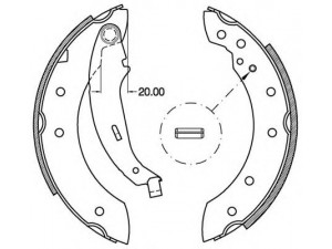 OPEN PARTS BSA2111.00 stabdžių trinkelių komplektas 
 Techninės priežiūros dalys -> Papildomas remontas
42414Z, 4241J1, 4241J5, 424234