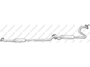 BOSAL 287-459 vidurinis duslintuvas 
 Išmetimo sistema -> Duslintuvas
18220-SH2-G30, 18220-SH2-G32, 18220-SH2-G33