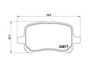 BREMBO P 10 014 stabdžių trinkelių rinkinys, diskinis stabdys 
 Techninės priežiūros dalys -> Papildomas remontas
15808204, 20881786, 22820406, 25809846