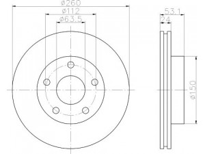 HELLA PAGID 8DD 355 103-801 stabdžių diskas 
 Stabdžių sistema -> Diskinis stabdys -> Stabdžių diskas
1630011, 5022668, 5023441, 5023444