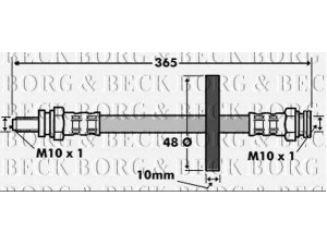 BORG & BECK BBH7522 stabdžių žarnelė 
 Stabdžių sistema -> Stabdžių žarnelės
4163V001000000
