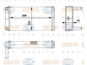 HELLA 8FH 351 312-401 šilumokaitis, salono šildymas
L5 72 59
